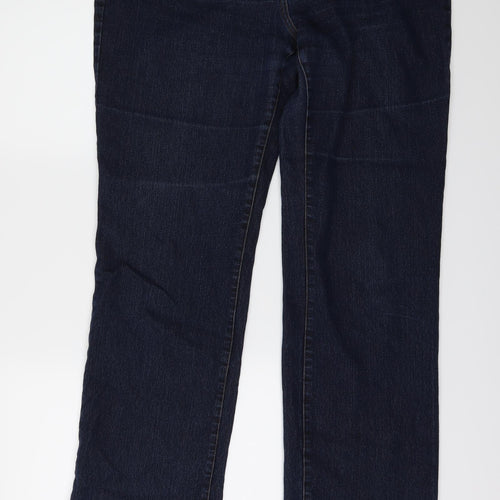 Artigiano Womens Blue  Denim Wide-Leg Jeans Size 36 in L32 in