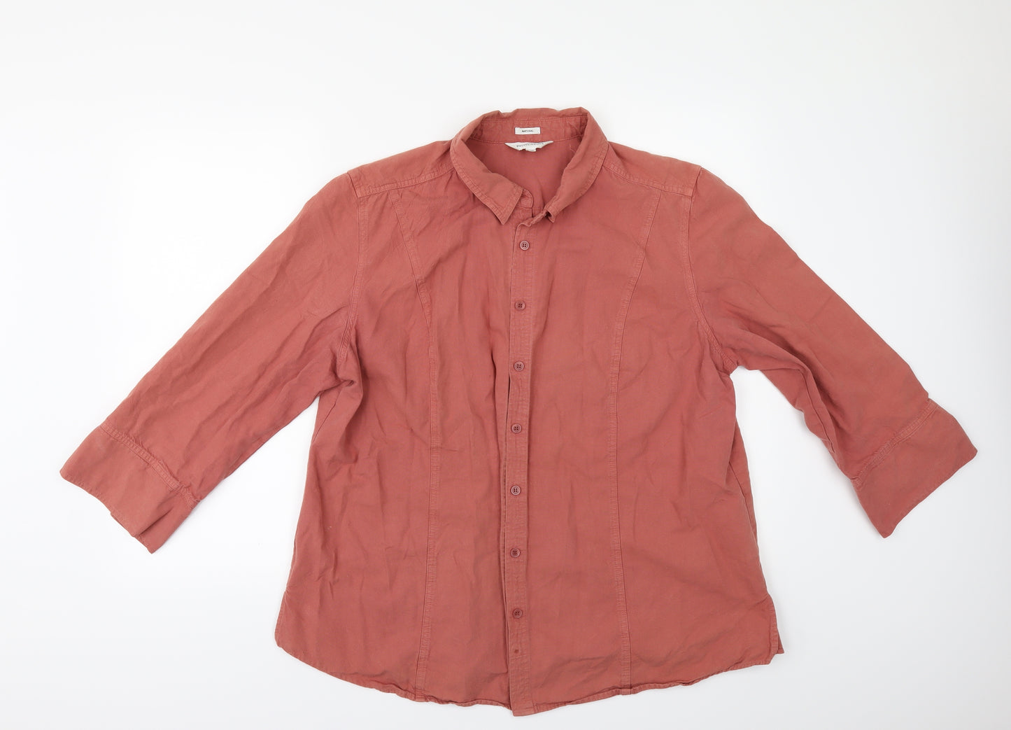 Northern Reflections` Womens Orange   Tunic Button-Up Size 2XL