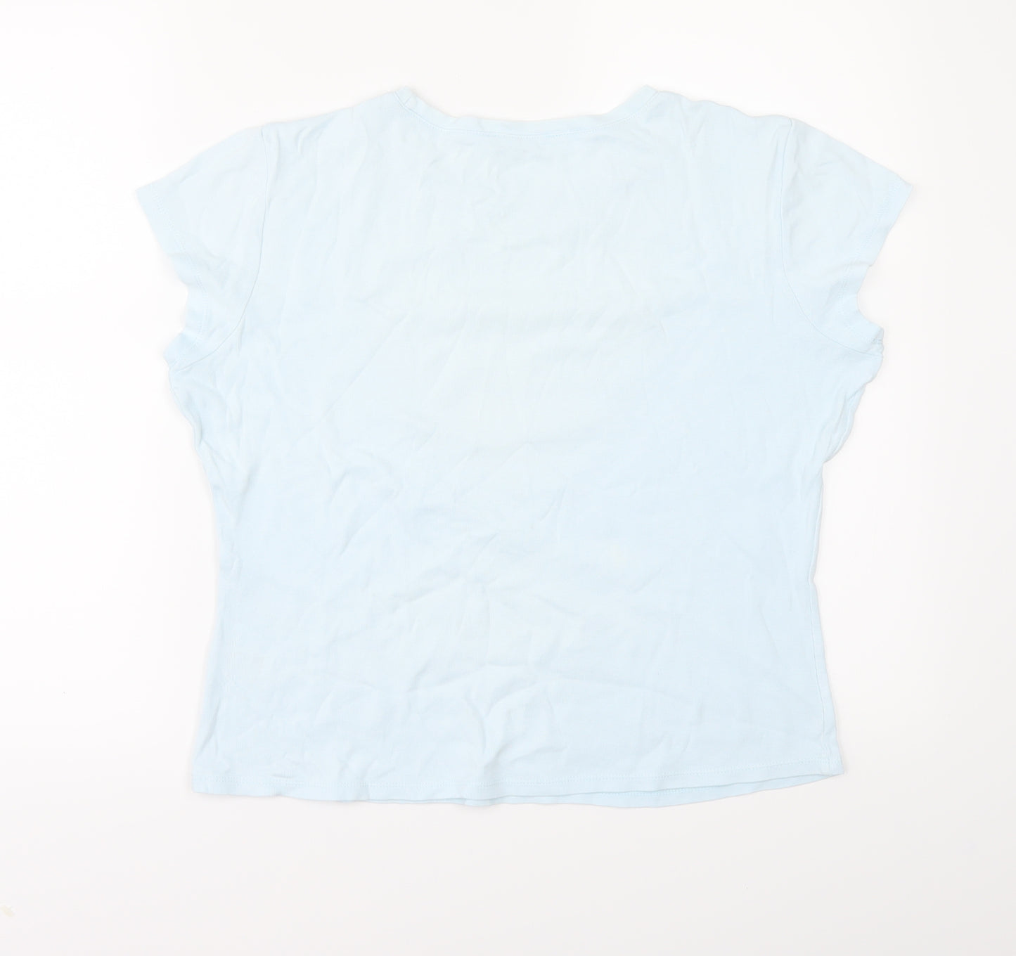 Marks and Spencer Womens Blue   Basic T-Shirt Size 14