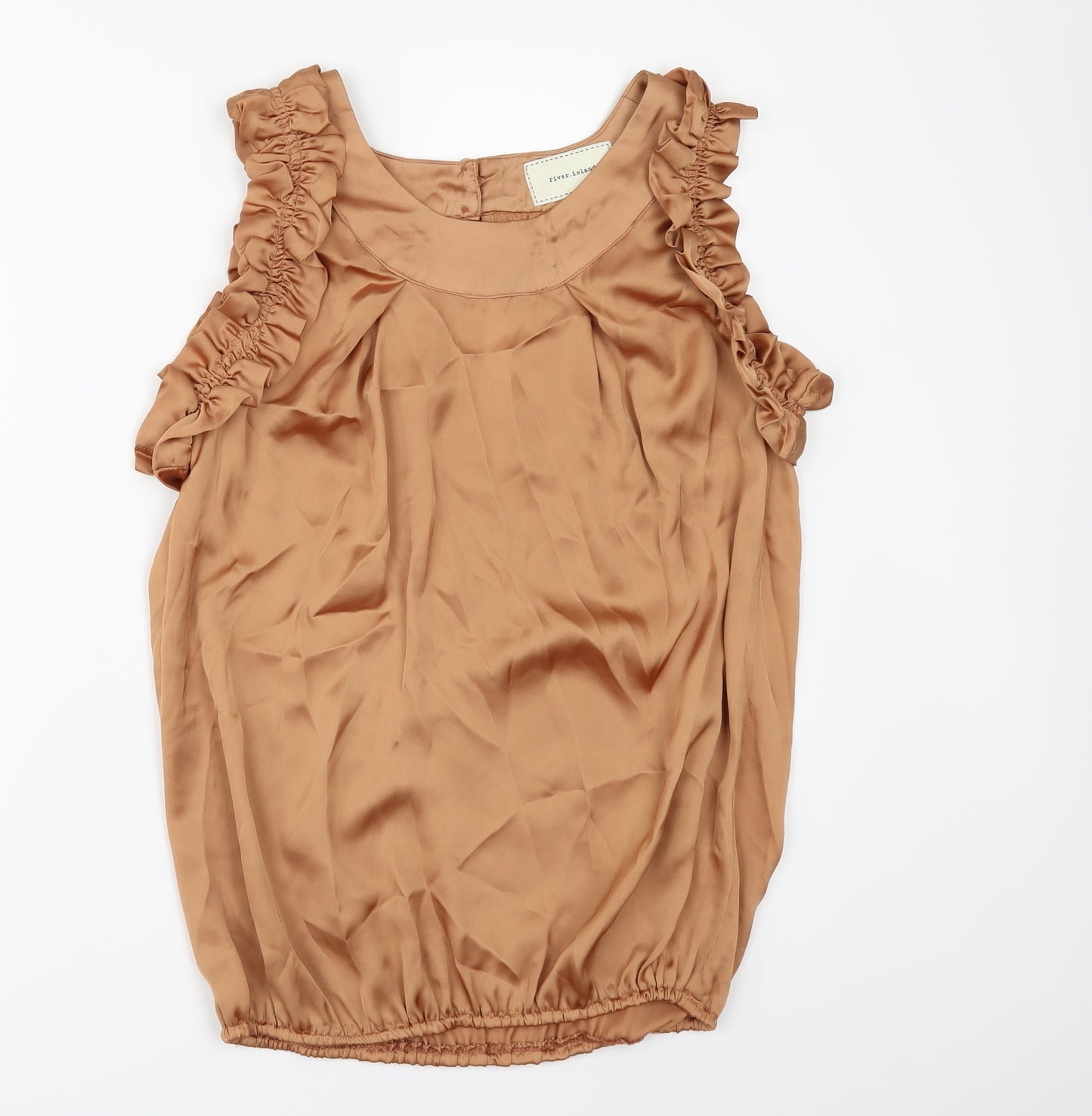 River Island Womens Gold   Camisole Blouse Size 12