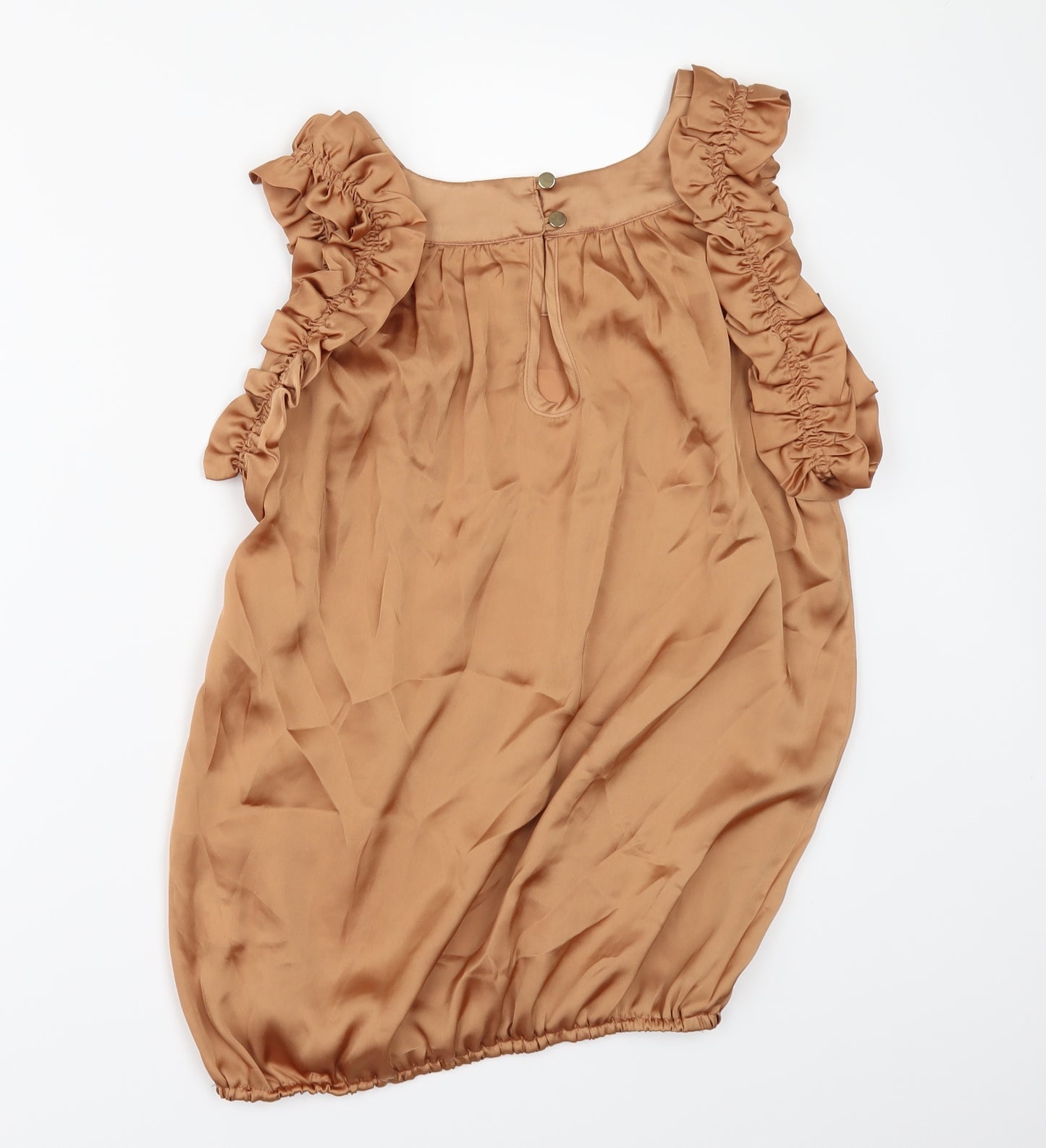 River Island Womens Gold   Camisole Blouse Size 12
