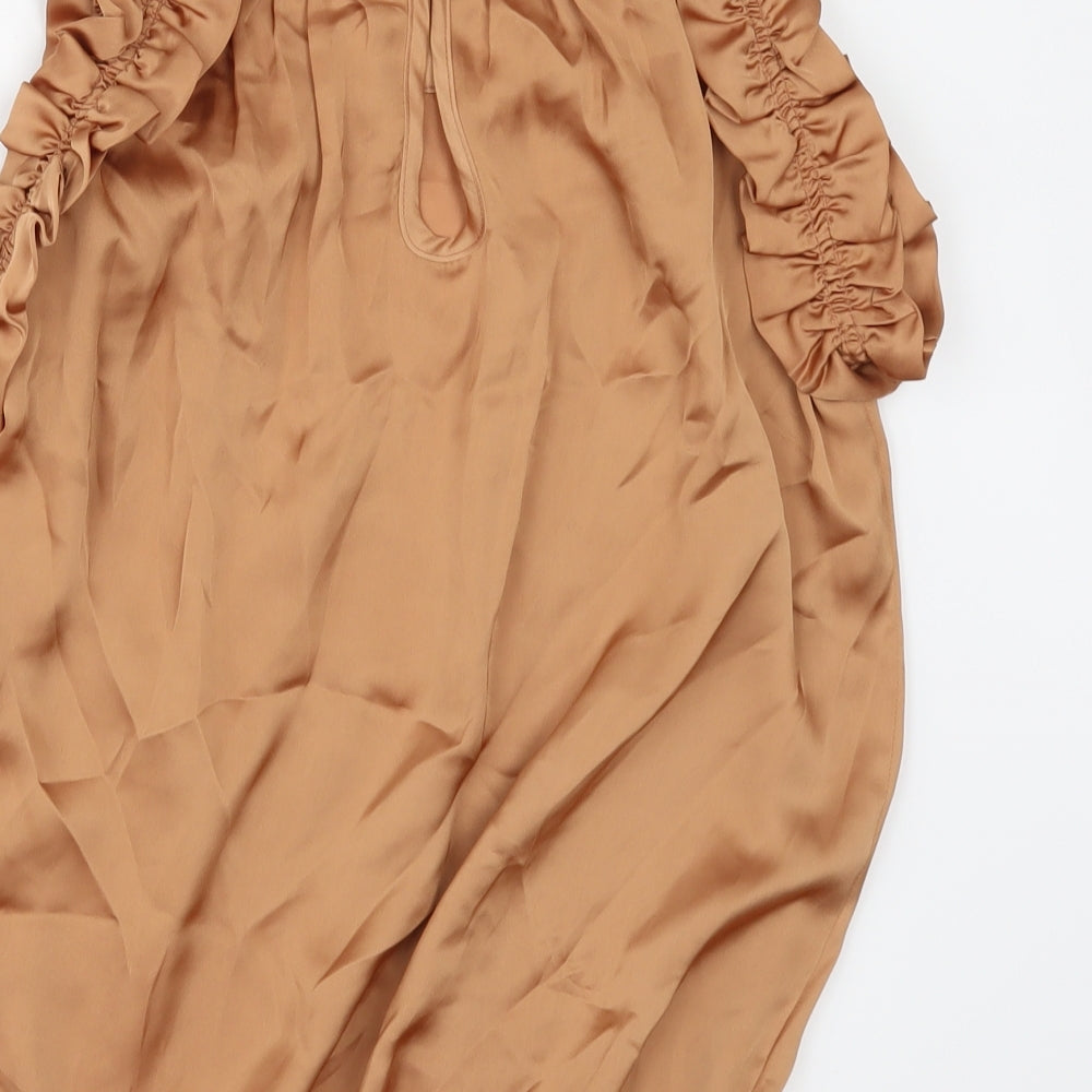 River Island Womens Gold   Camisole Blouse Size 12
