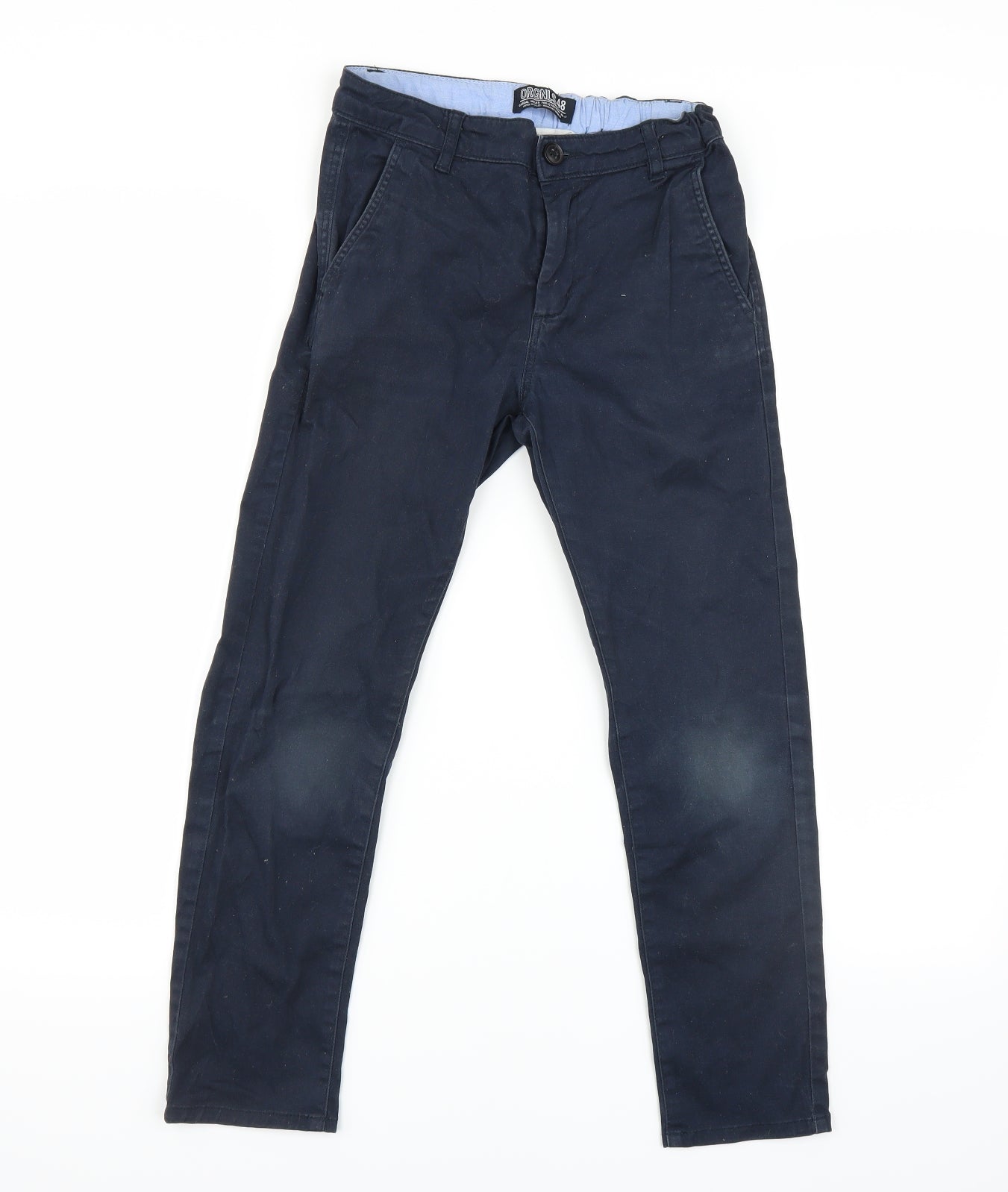 H&M Boys Blue   Chino Trousers Size 9-10 Years