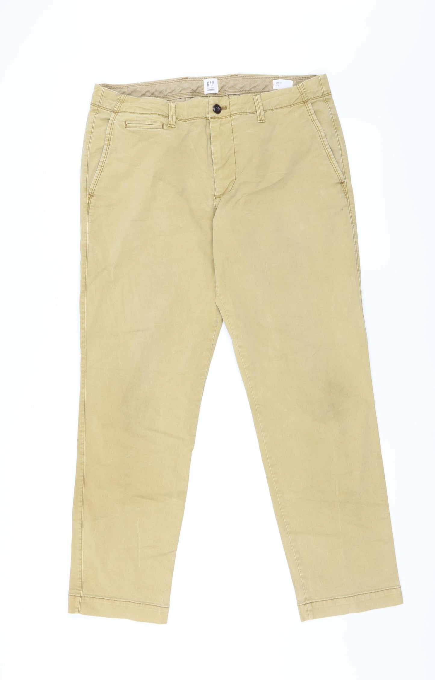 Gap Mens Yellow   Trousers  Size 34 in L30 in
