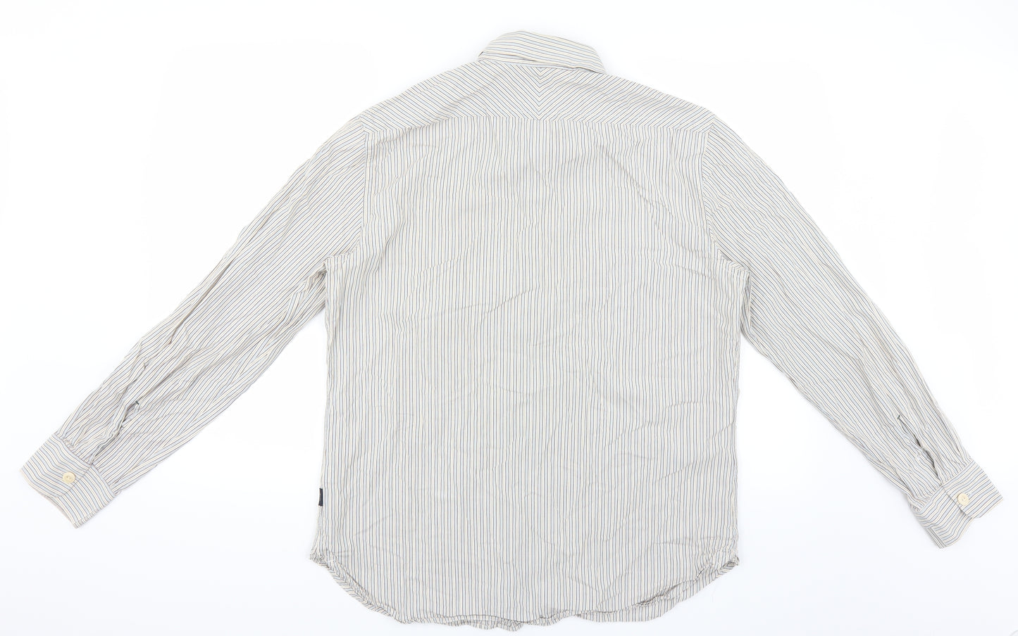 Paul Smith Mens Blue Striped   Button-Up Size L