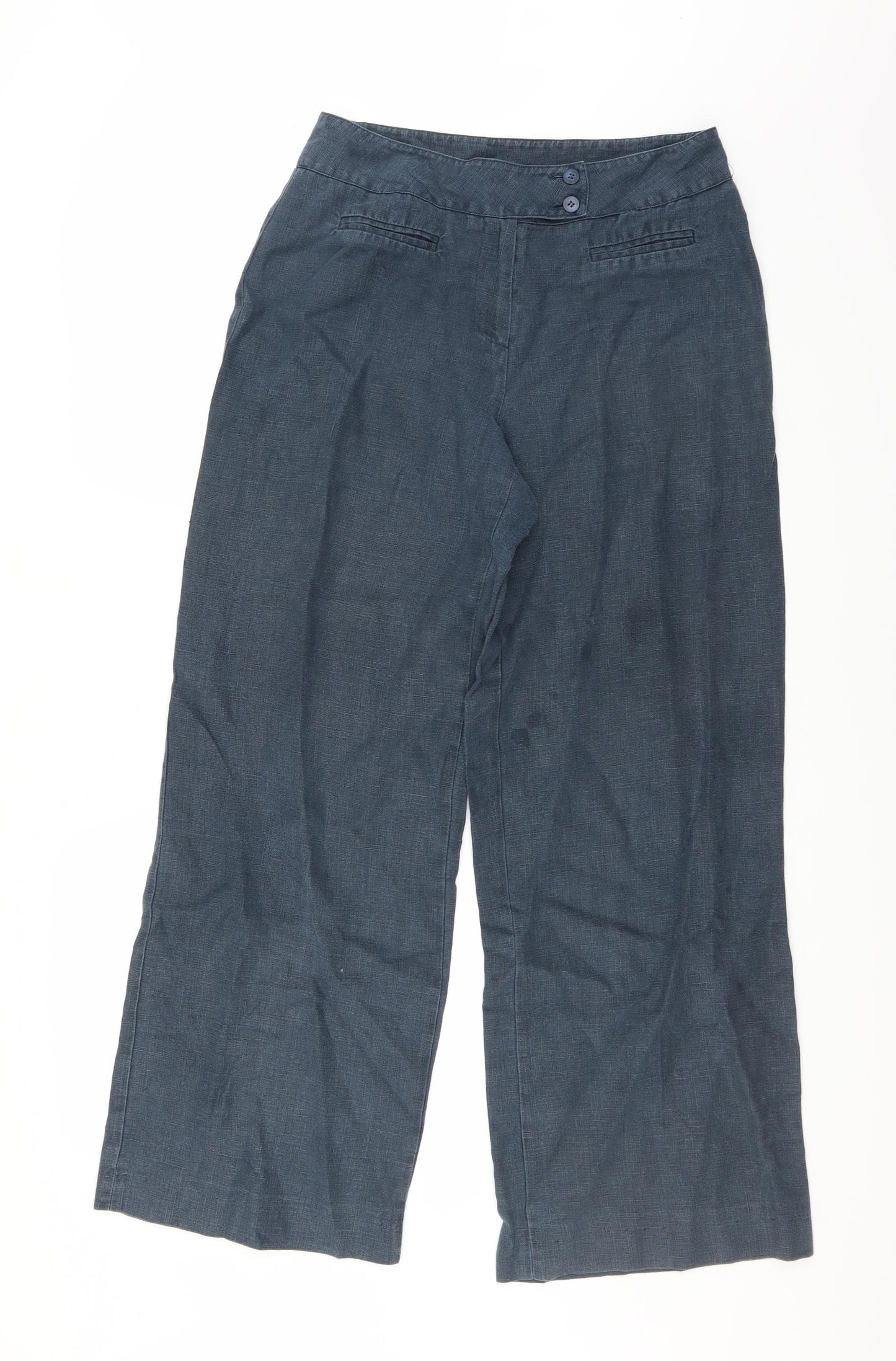 John Lewis Womens Blue   Trousers  Size 12 L30 in