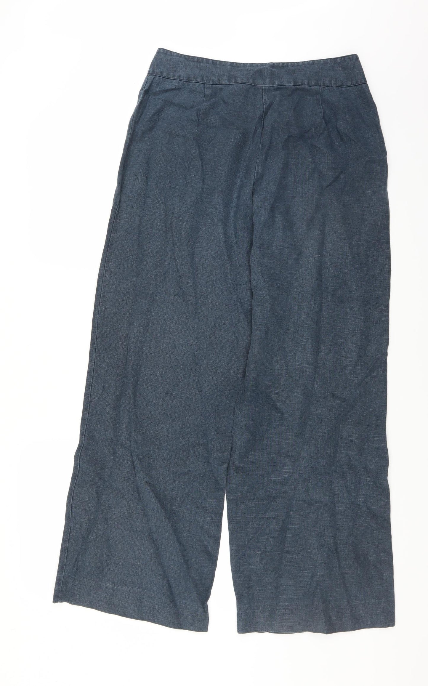 John Lewis Womens Blue   Trousers  Size 12 L30 in