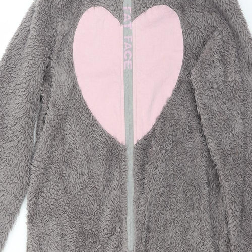 Fat Face Girls Grey Solid   One Piece Size 12-13 Years