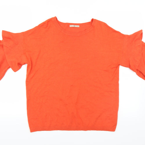 Sainsburys Womens Orange   Pullover Jumper Size 14
