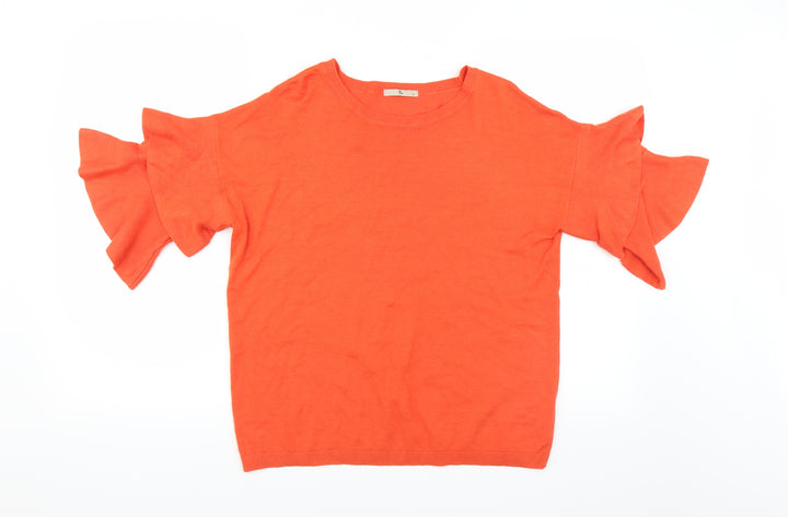 Sainsburys Womens Orange   Pullover Jumper Size 14