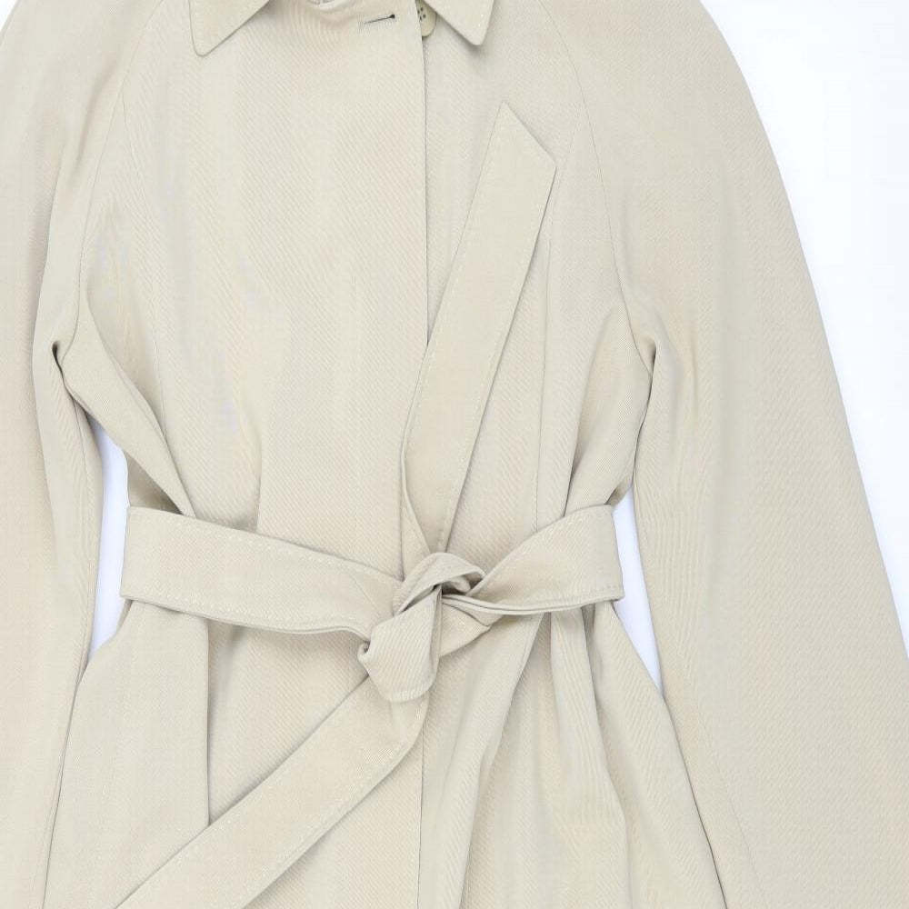Marks and Spencer Womens Beige   Trench Coat Jacket Size 12