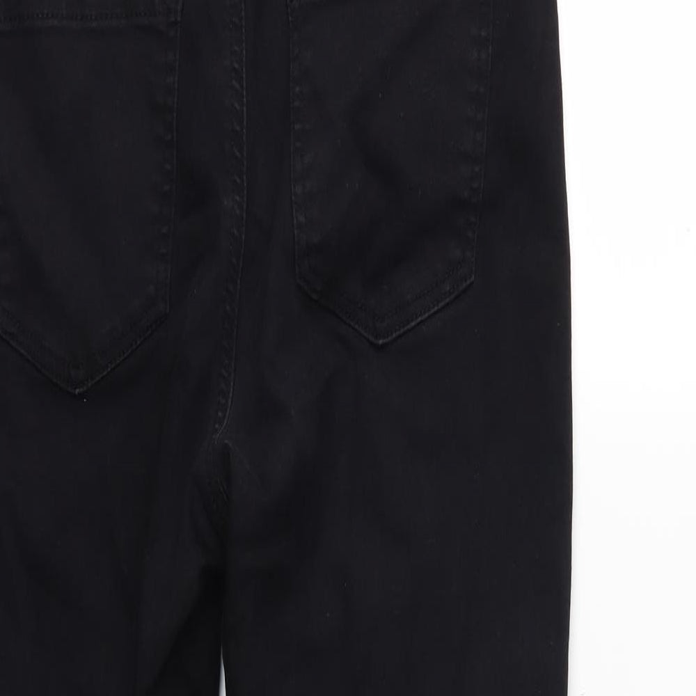 Denim & Co. Womens Black  Denim Skinny Jeans Size 14 L25 in