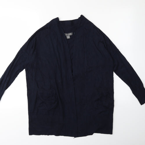 Primark Womens Blue  Knit Cardigan Jumper Size 6