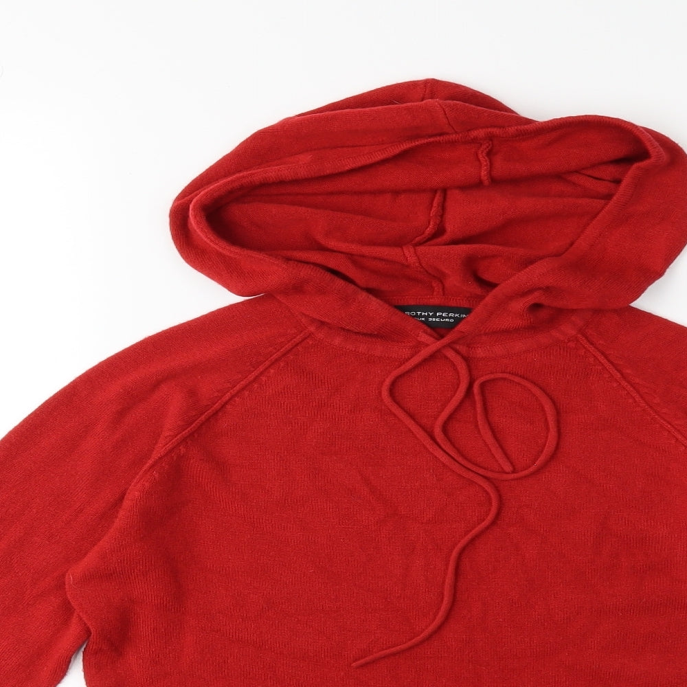 Dorothy Perkins Womens Red  Knit Pullover Jumper Size 10