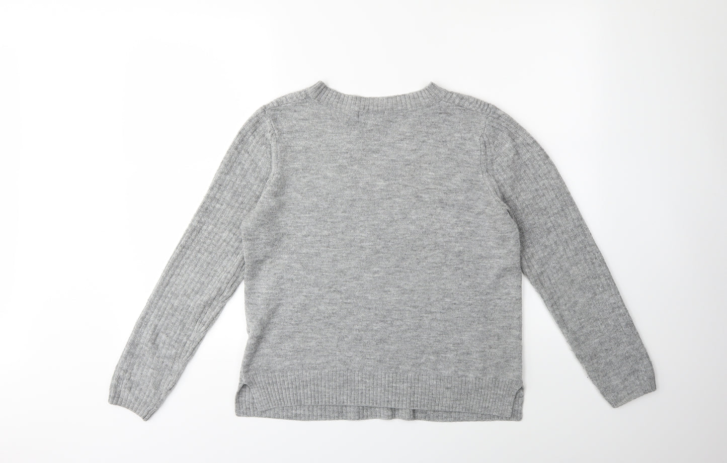 F&F Womens Grey  Knit Pullover Jumper Size 12