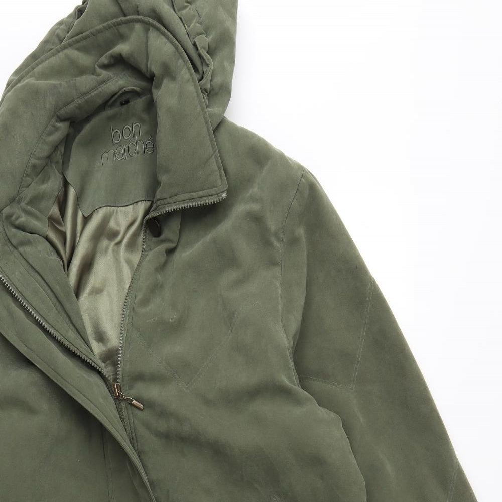 Bonmarché Womens Green   Overcoat Coat Size L