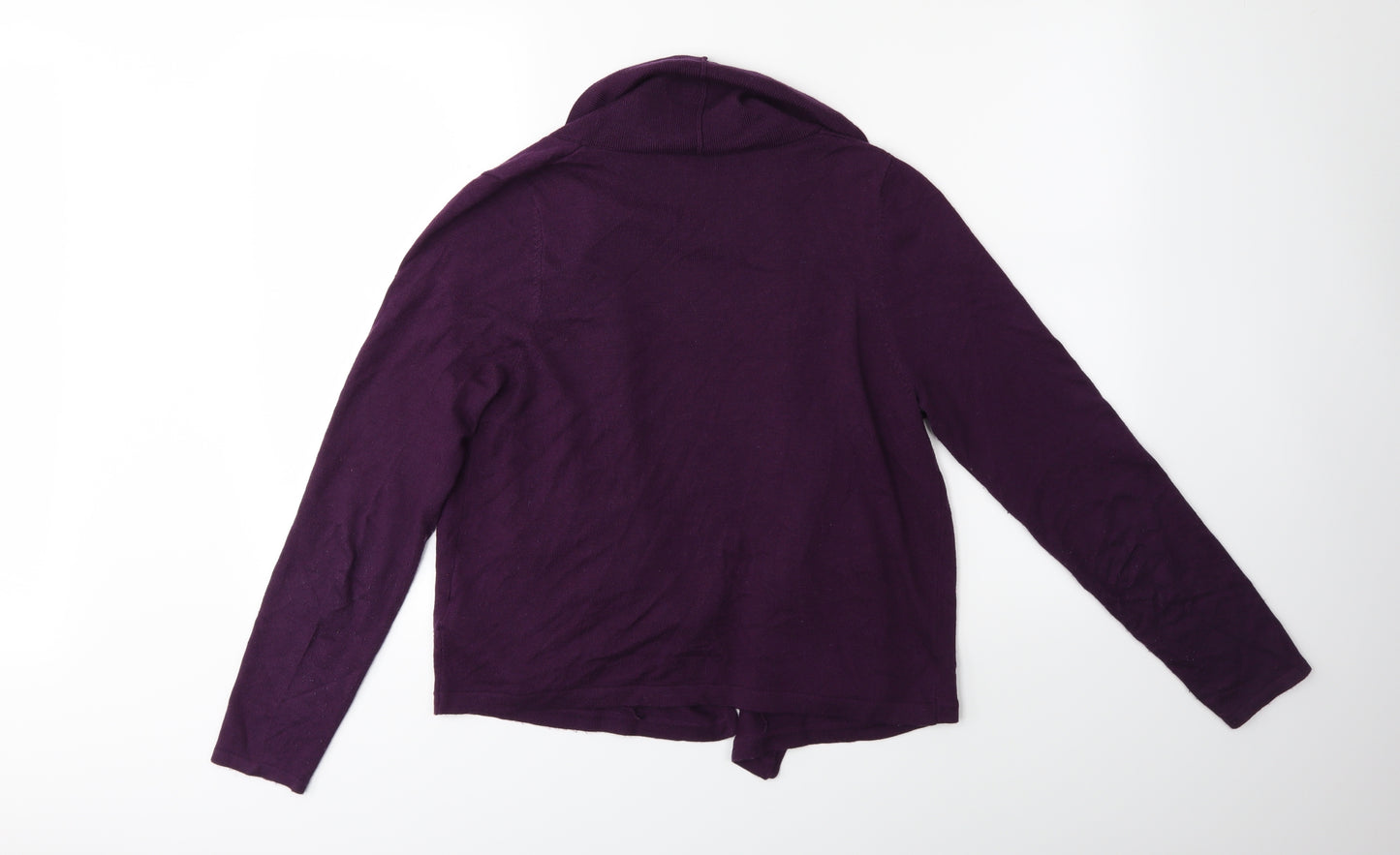Marks and Spencer Womens Purple  Knit Cardigan Jumper Size 14