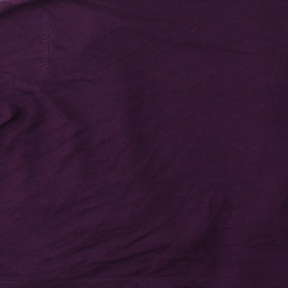 Marks and Spencer Womens Purple  Knit Cardigan Jumper Size 14