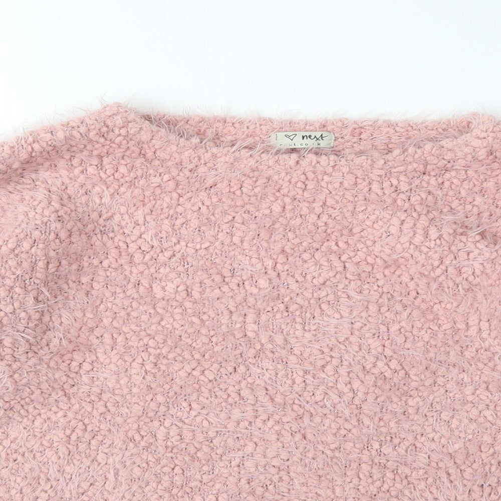 NEXT Girls Pink  Knit Pullover Jumper Size 12 Years