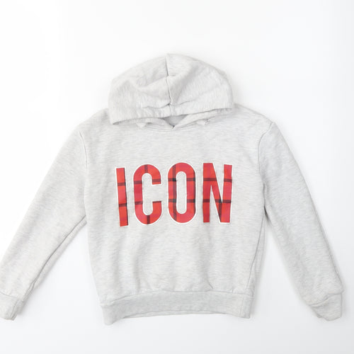 Primark Boys Grey   Pullover Hoodie Size 7-8 Years