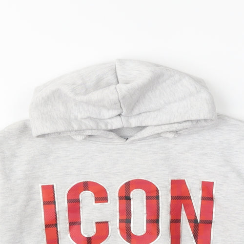 Primark Boys Grey   Pullover Hoodie Size 7-8 Years