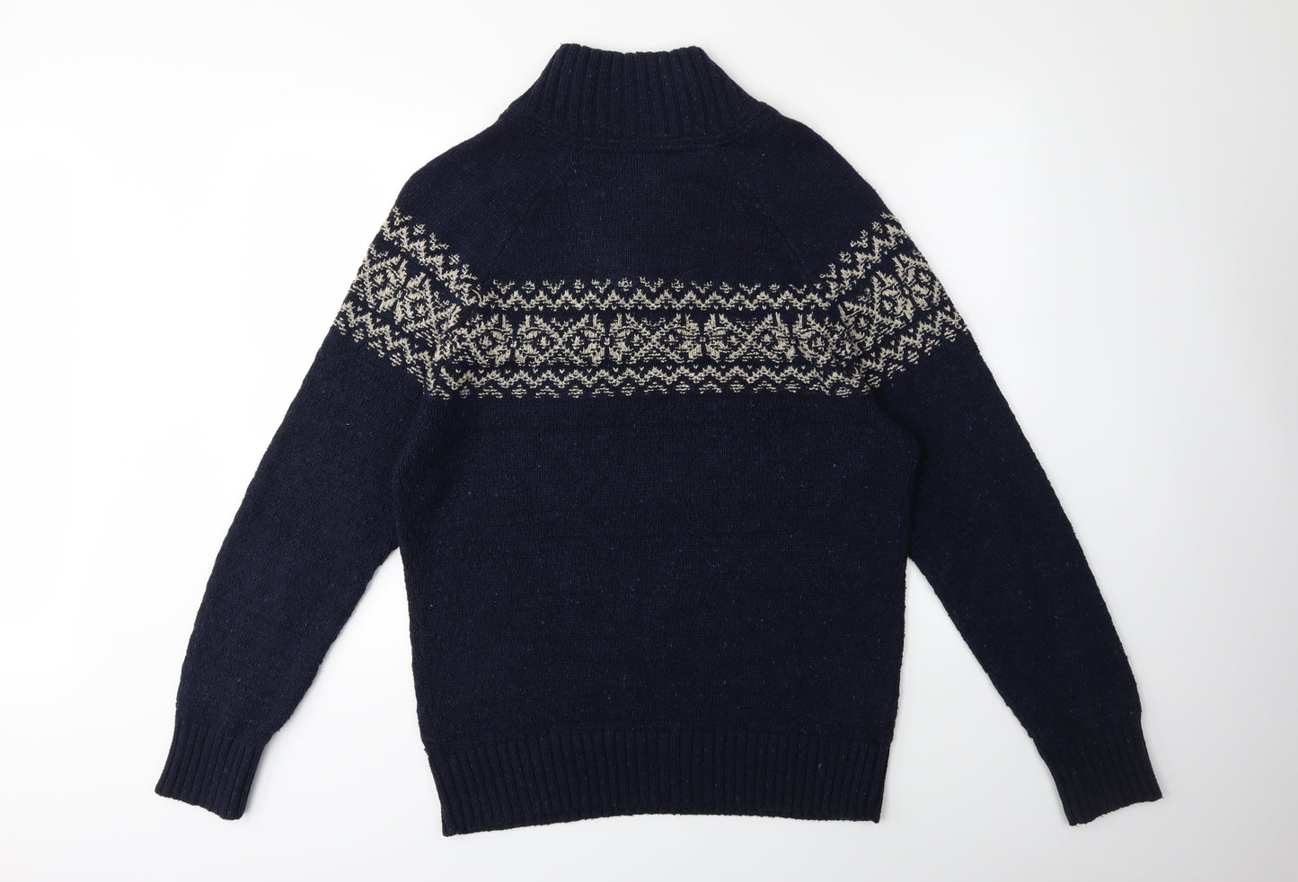 Fat Face Mens Blue  Knit Pullover Jumper Size M