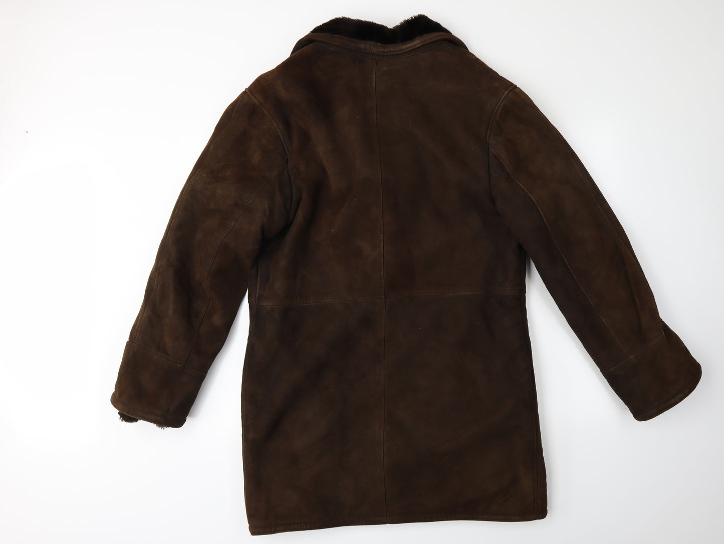 Preworn Mens Brown   Overcoat Coat Size M