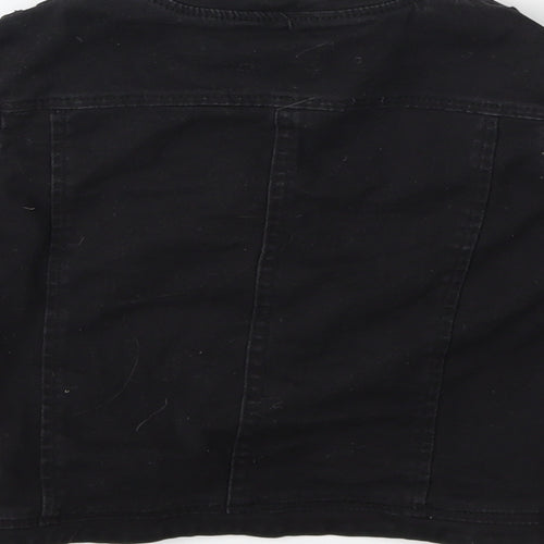 River Island Girls Black   Military Jacket Jacket Size 5 Years