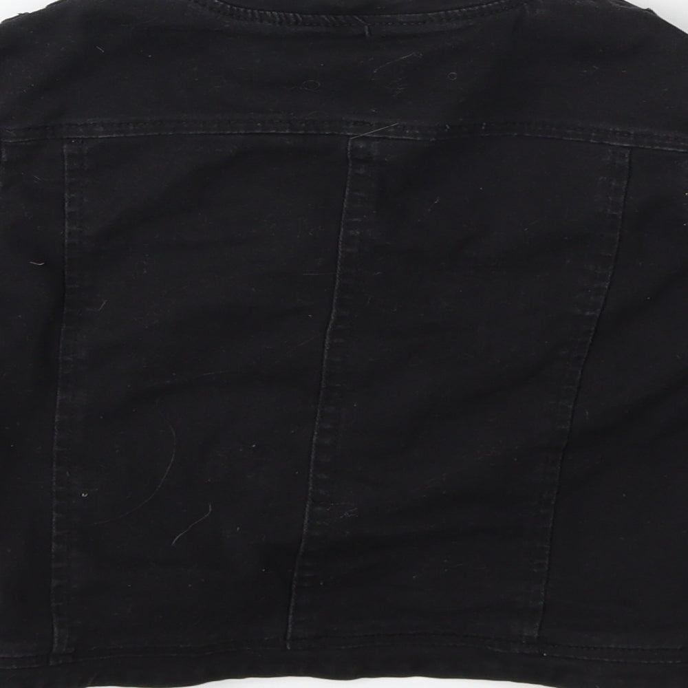 River Island Girls Black   Military Jacket Jacket Size 5 Years