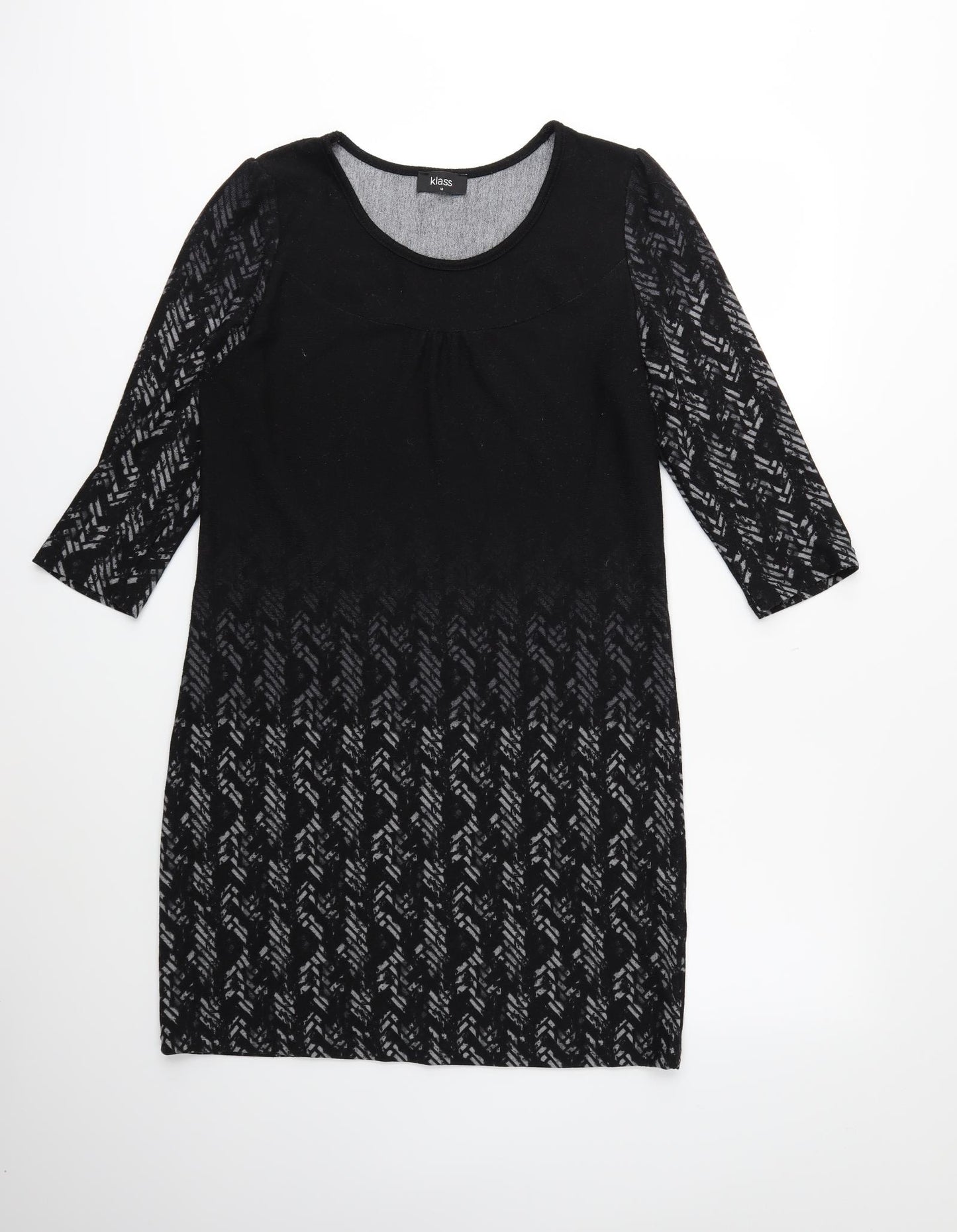 Klass Womens Black  Knit Jumper Dress  Size M