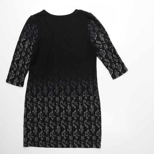 Klass Womens Black  Knit Jumper Dress  Size M