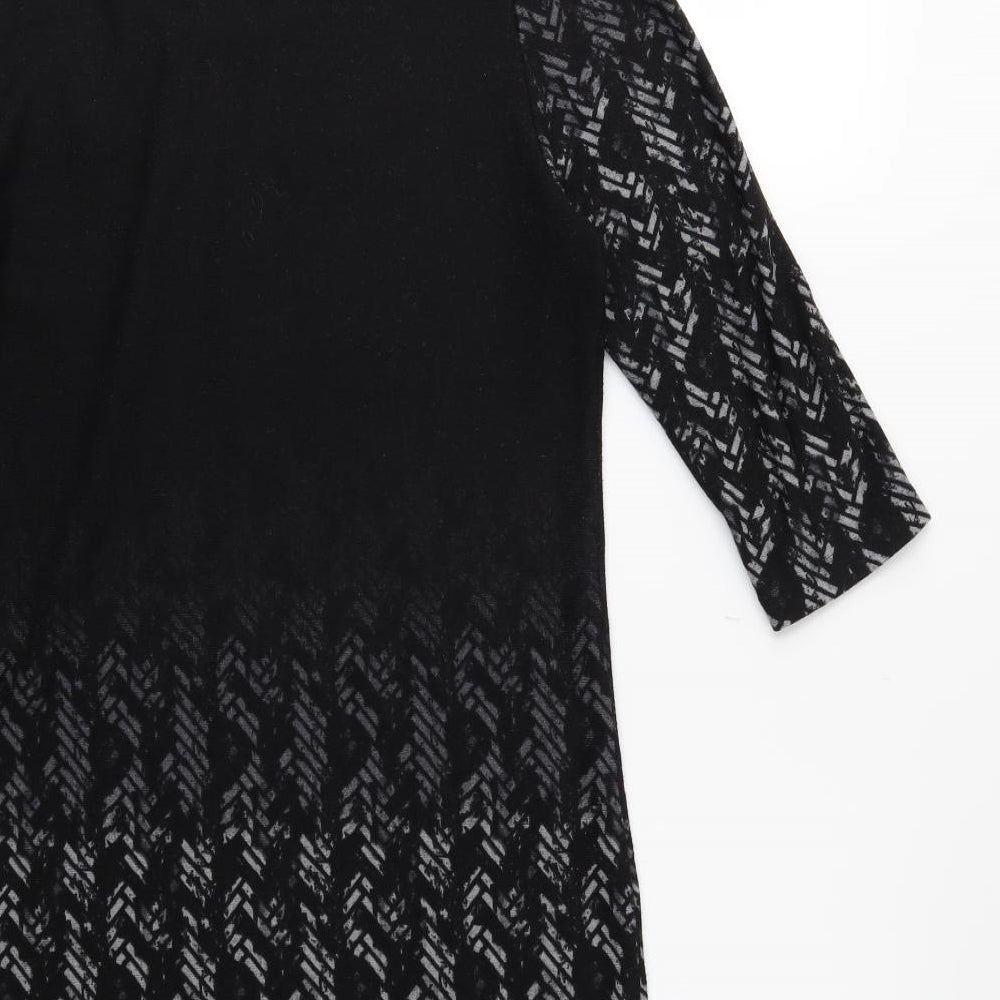 Klass Womens Black  Knit Jumper Dress  Size M