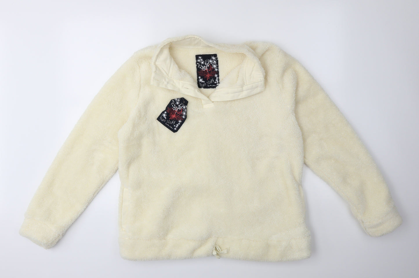 pure stuff Womens White   Pullover Sweatshirt Size 12