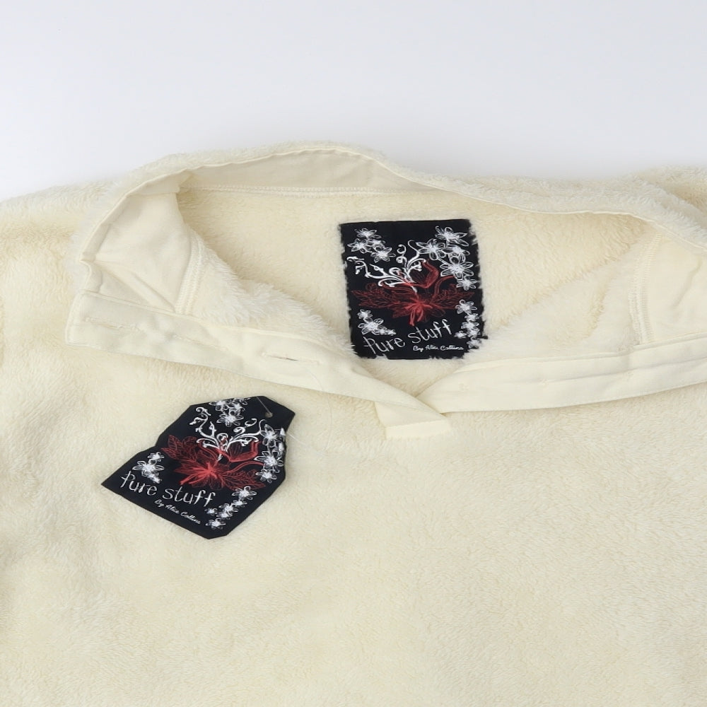 pure stuff Womens White   Pullover Sweatshirt Size 12