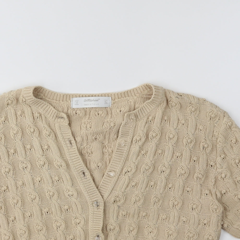 St.Micheal Womens   Knit Cardigan Jumper Size 14