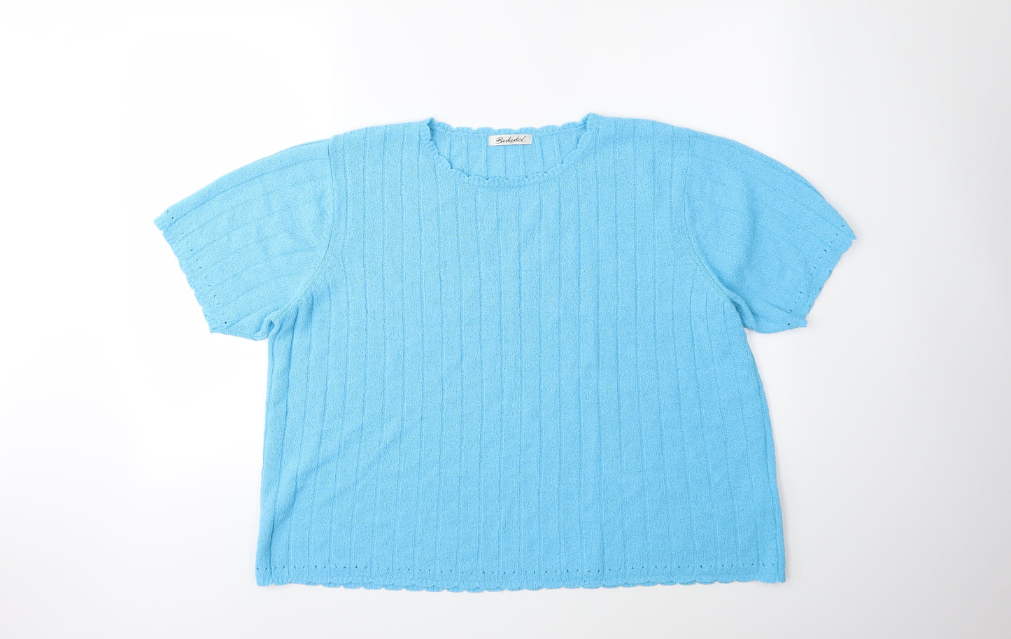 Berkertex Womens Blue  Knit Pullover Jumper Size 18