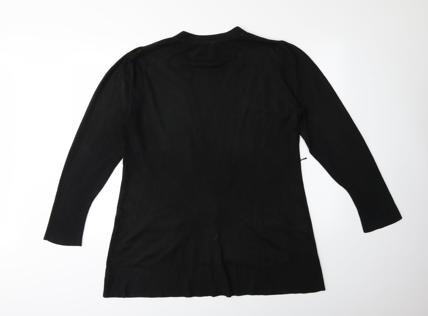 NEXT Womens Black  Knit Cardigan Jumper Size 20