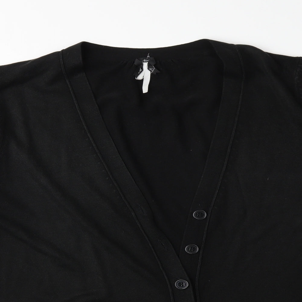 NEXT Womens Black  Knit Cardigan Jumper Size 20