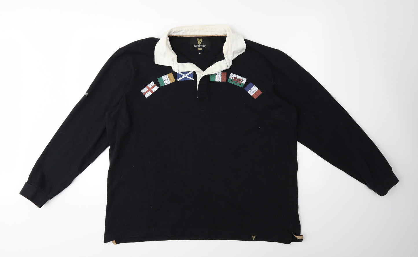 Guinness Mens Black    Polo Size XL