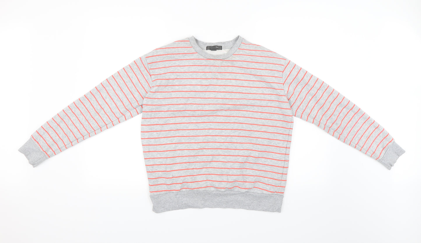 Primark Womens Grey Striped  Pullover Jumper Size XS