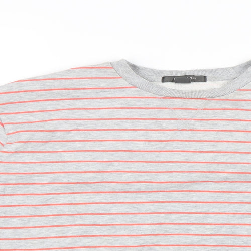 Primark Womens Grey Striped  Pullover Jumper Size XS
