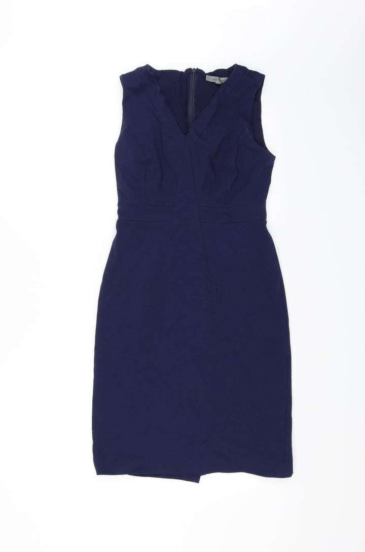 Classiques Entier Womens Blue Pencil Dress Size 2