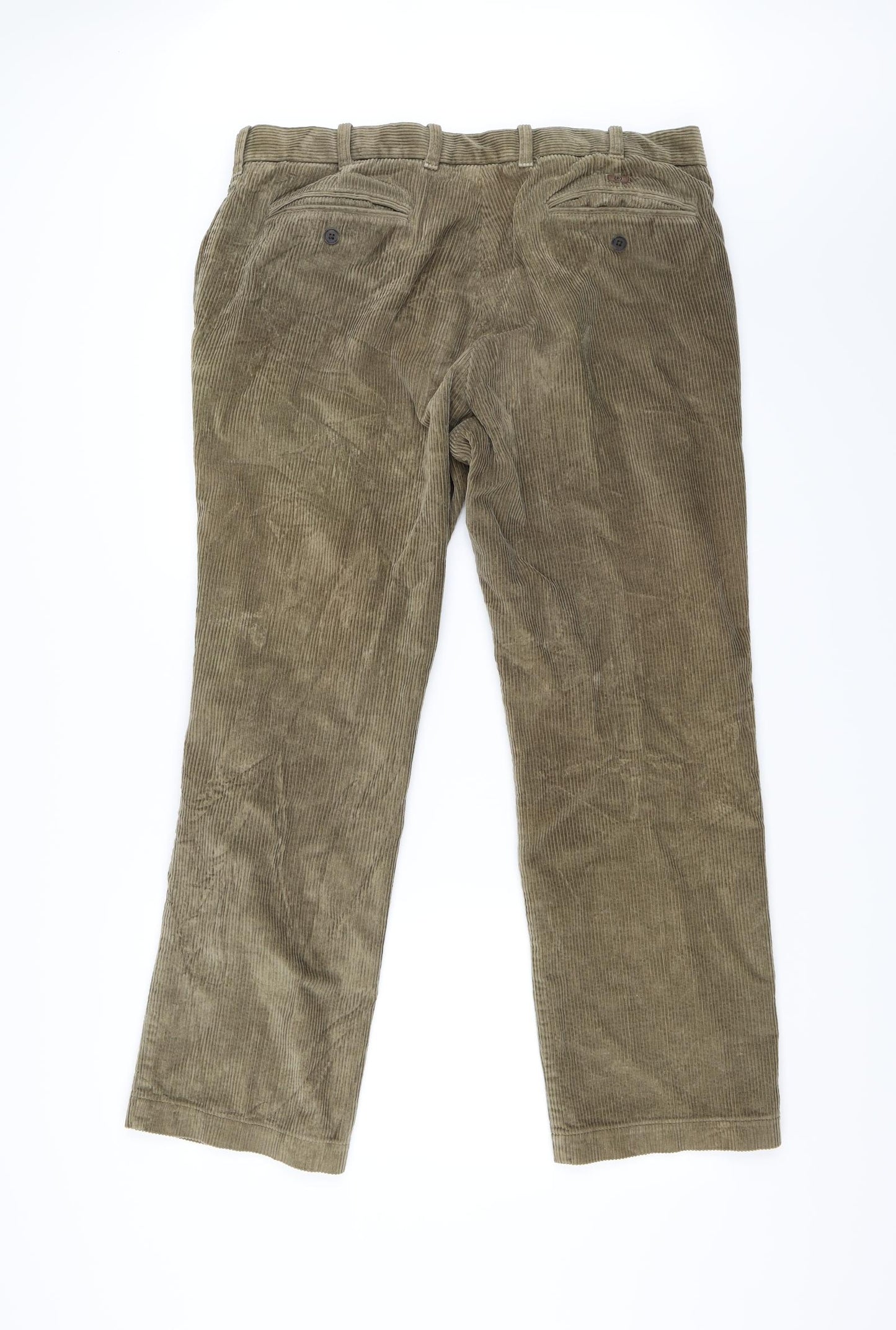 Blue Harbour Mens Green  Corduroy Trousers  Size 38 in L31 in