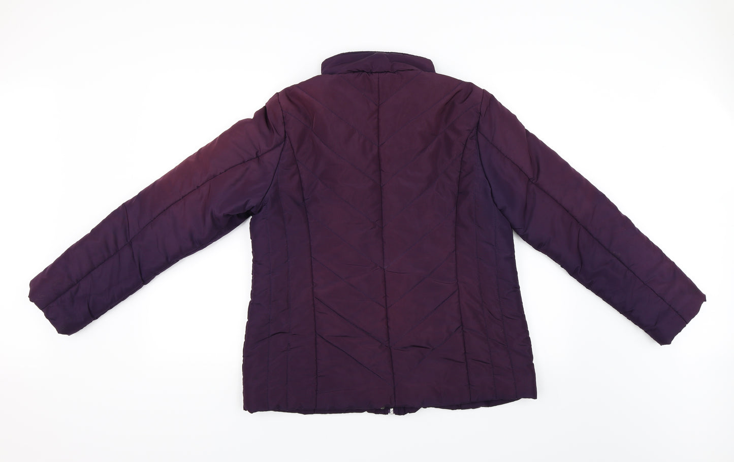 BHS Womens Purple   Puffer Jacket Coat Size 14