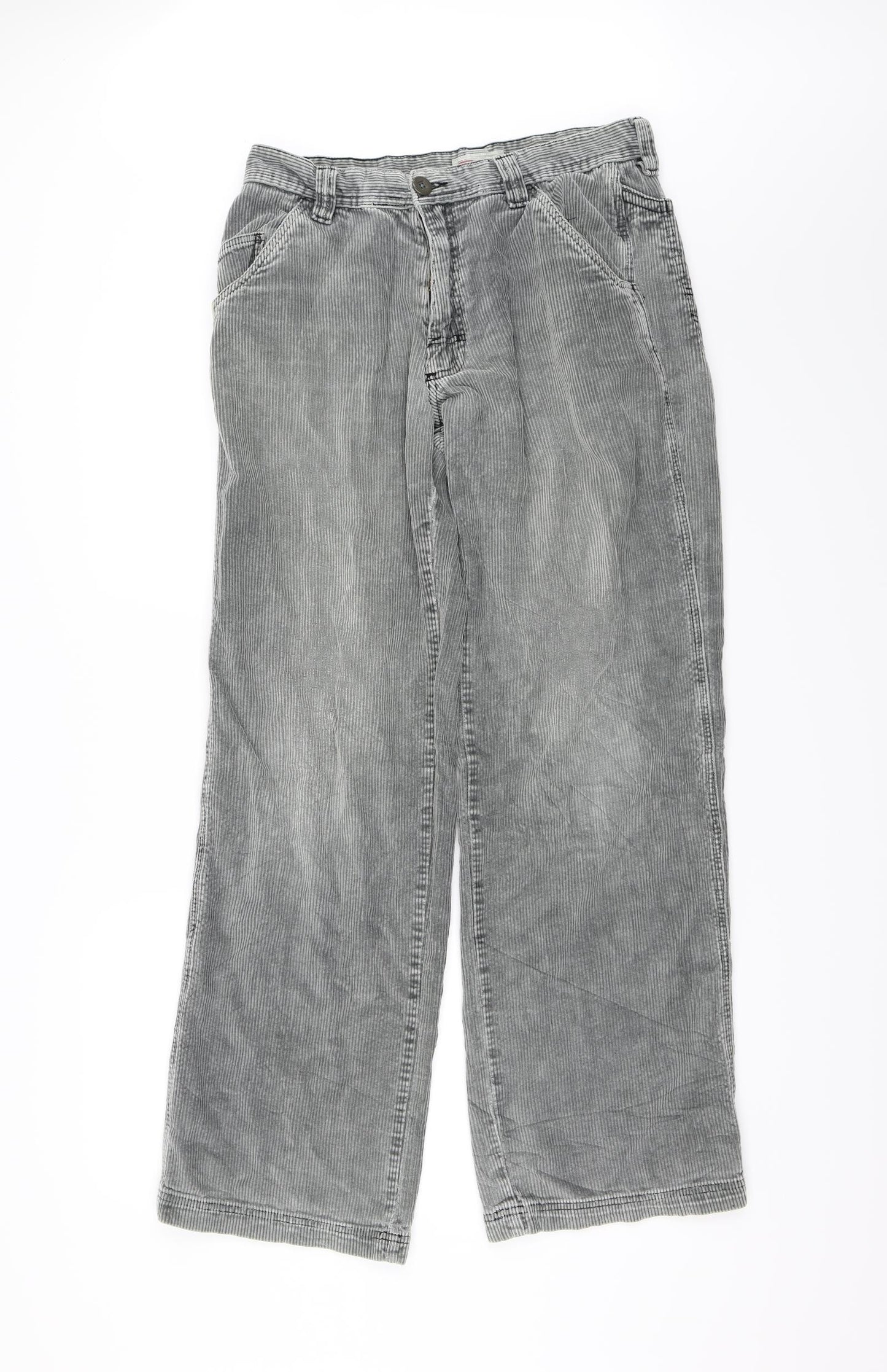 Quick Silver Mens Grey  Corduroy Trousers  Size M L32 in