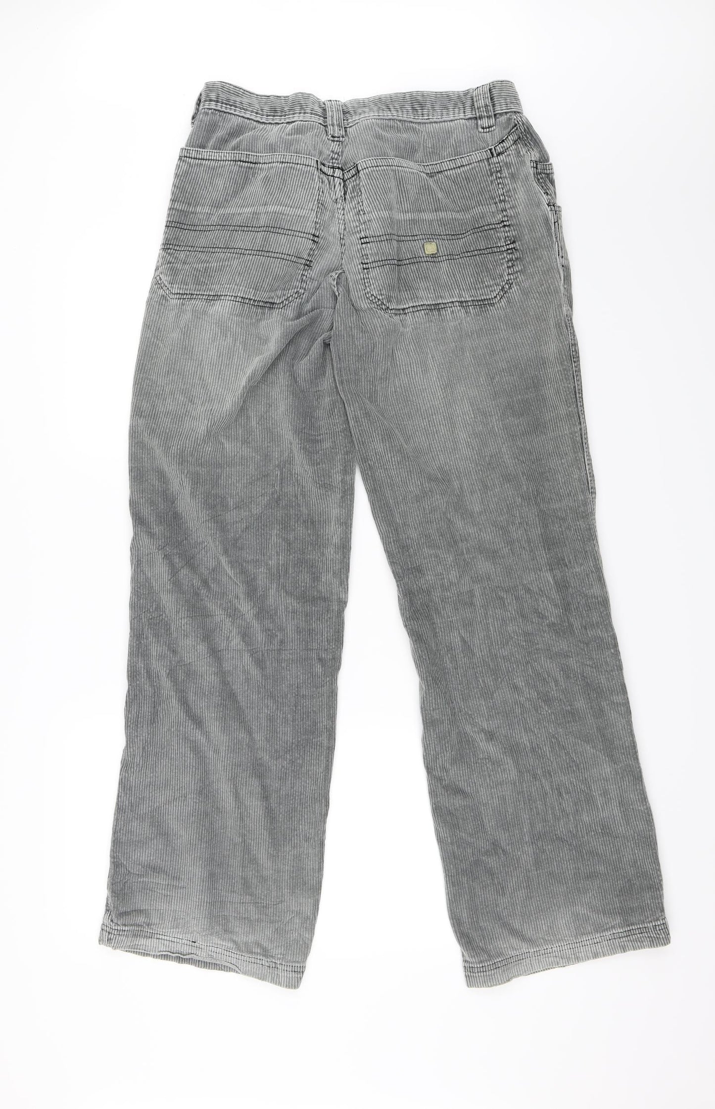 Quick Silver Mens Grey  Corduroy Trousers  Size M L32 in