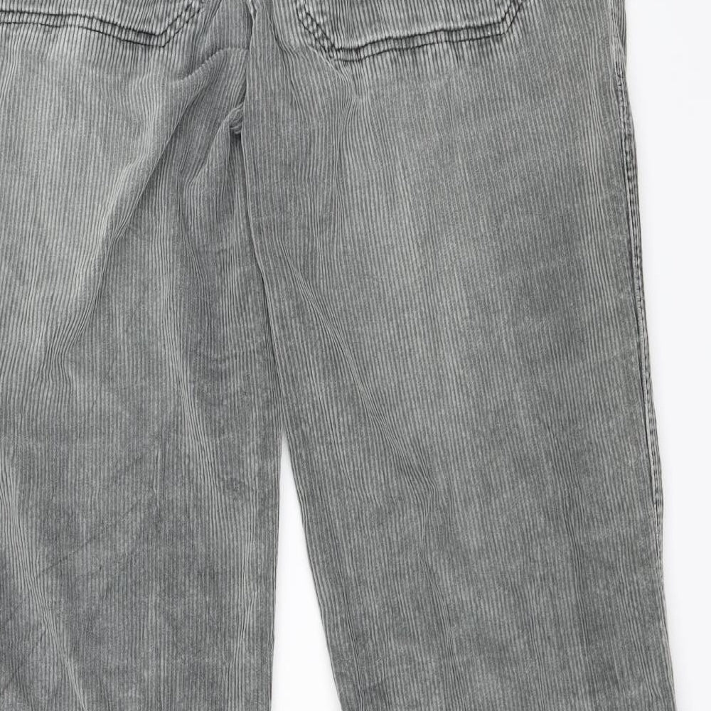 Quick Silver Mens Grey  Corduroy Trousers  Size M L32 in