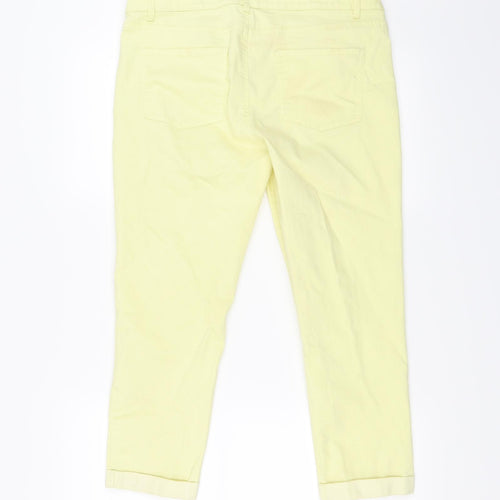 KATE Womens Yellow   Cropped Jeans Size 31 in L23 in