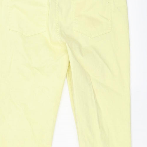 KATE Womens Yellow   Cropped Jeans Size 31 in L23 in