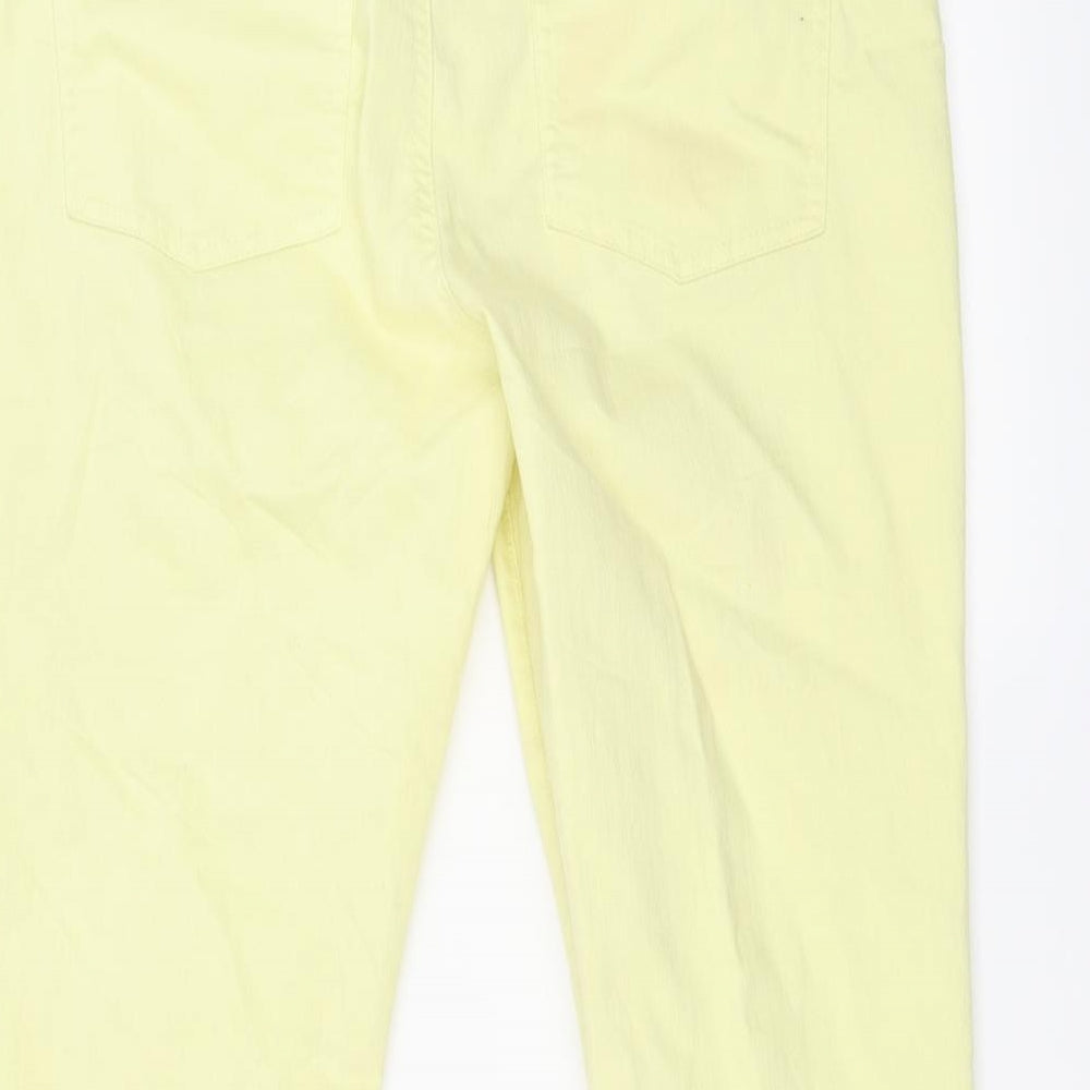 KATE Womens Yellow   Cropped Jeans Size 31 in L23 in